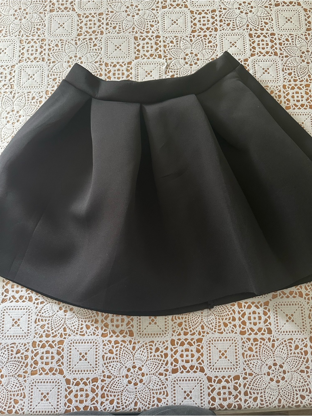 Sensational Collection Black Scuba Skater Skirt XL Flared Mini Circle Skirt